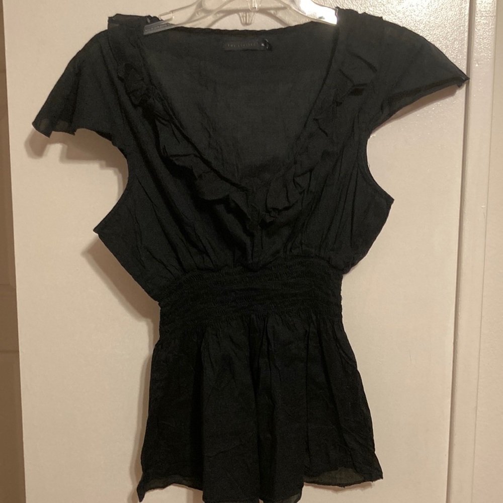 The Limited Women’s Sheer Cap Sleeved Dress Blouse (size XL)